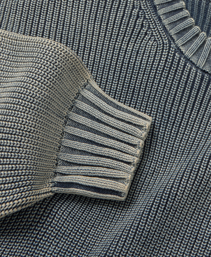 7 Gauge 'True Indigo' Knit