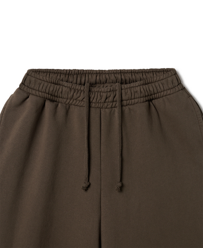 600 GSM 'Mocha Brown' Straight-leg Pants