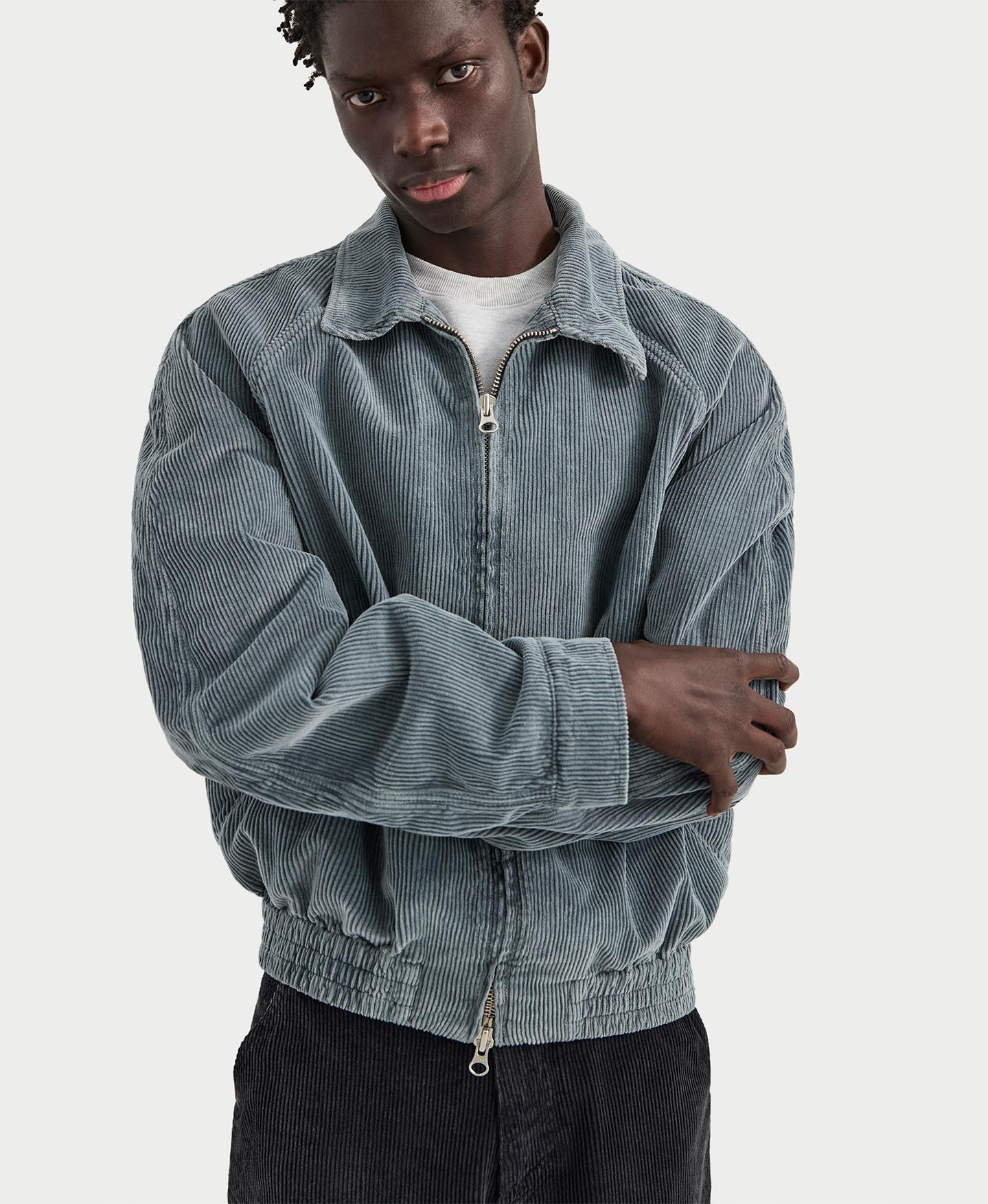 'Jet Black' Corduroy Jacket