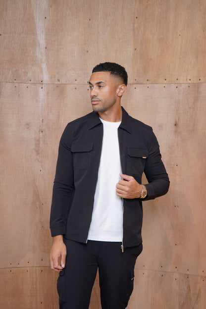 Capo Utility Overshirt - Black