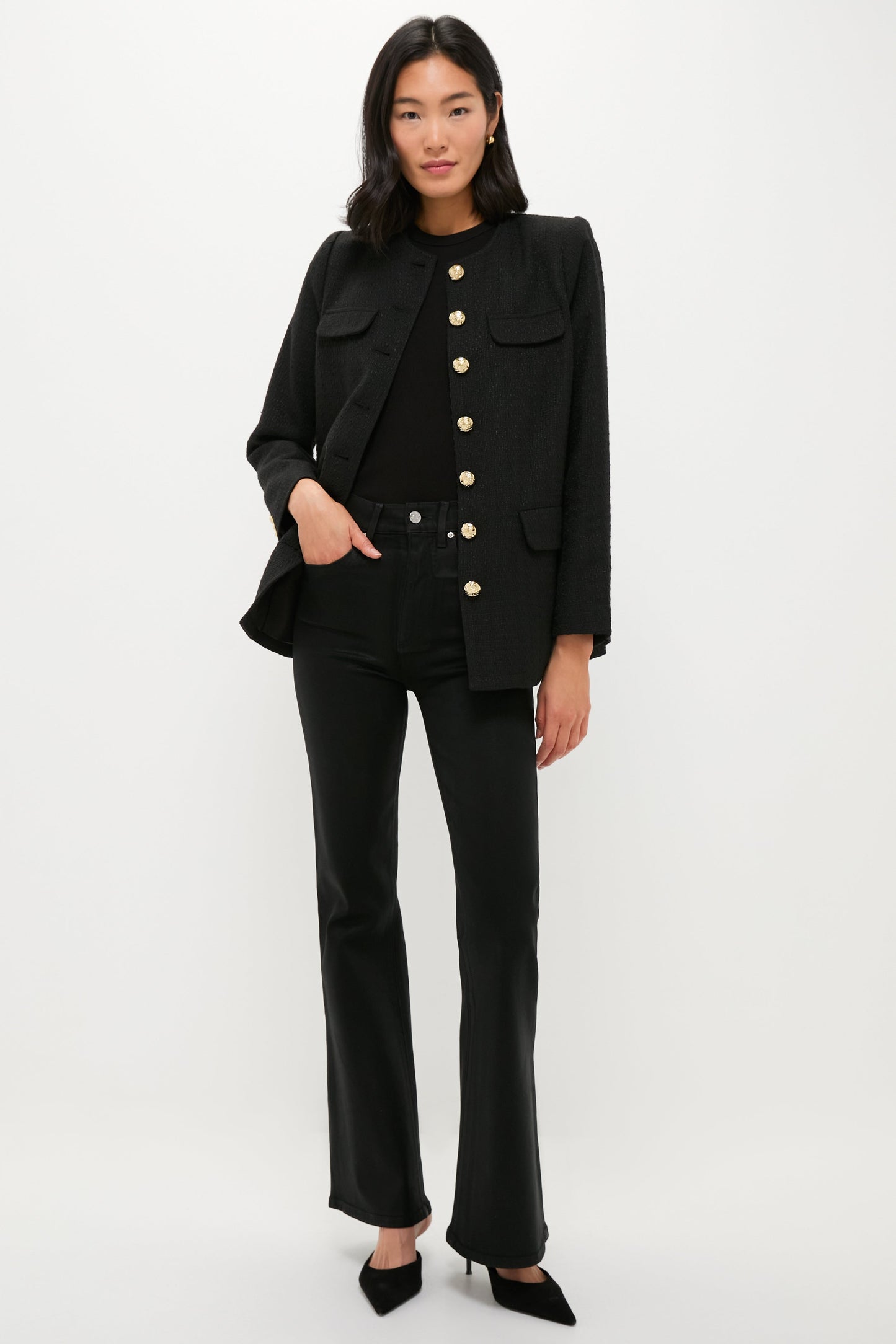 Black Tweed Jennings Jacket