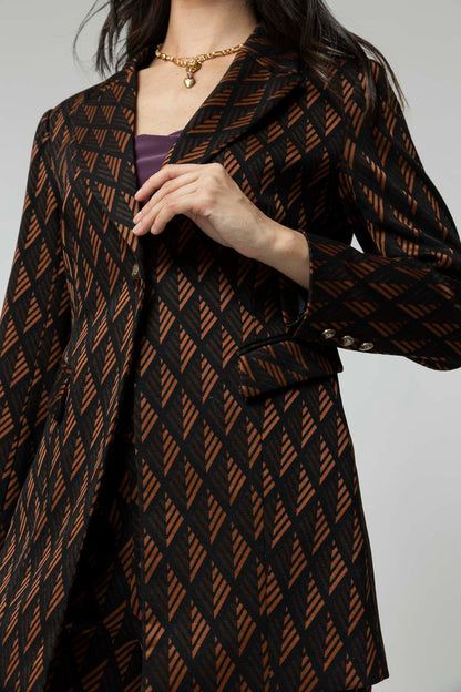 Black Tan Adria Blazer - Sale