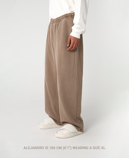 600 GSM 'Chocolate' Straight-leg Pants