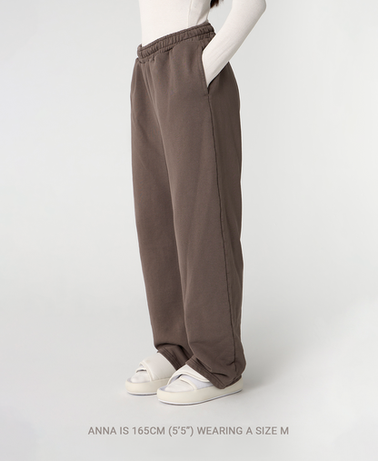 600 GSM 'Chocolate' Straight-leg Pants