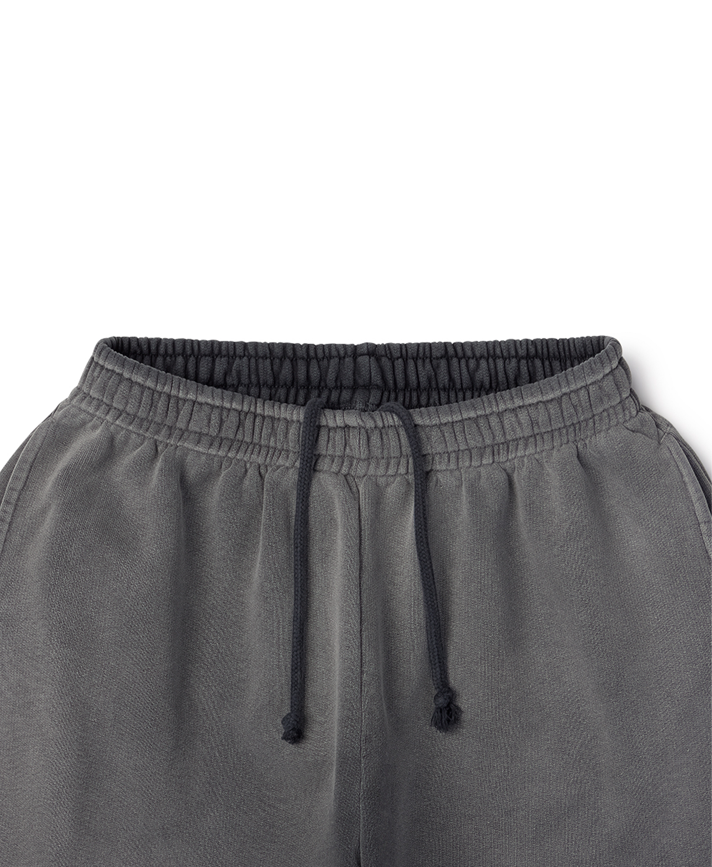 600 GSM 'Faded Black' Straight-leg Pants