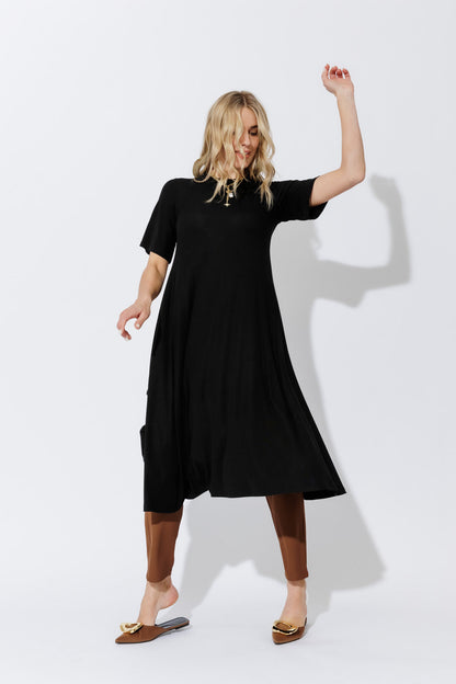 Black Tencel Bella Dress