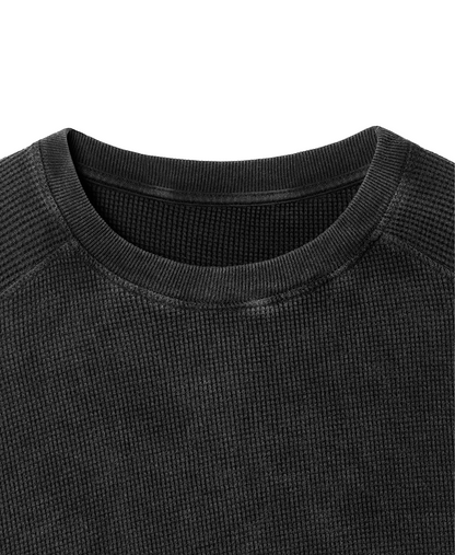 350 GSM 'Vintage Black' Thermal Longsleeve