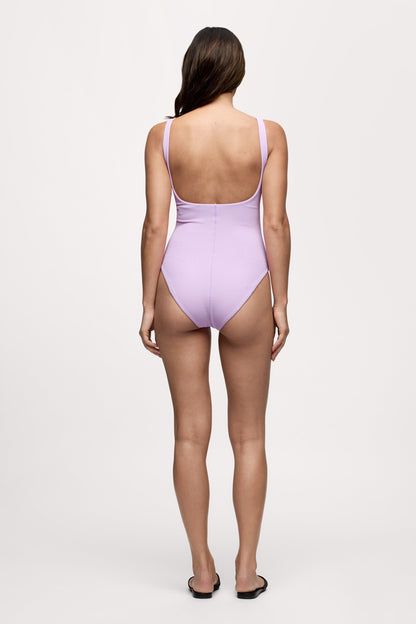 Square Neck One Piece | Crispy Orchid