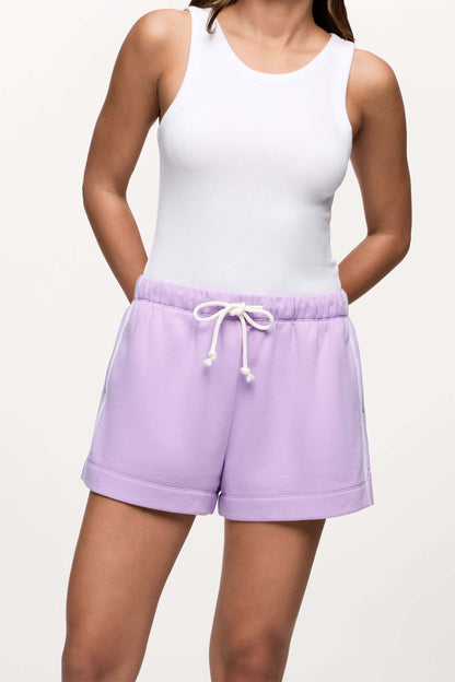 French Terry Track Short | Orchid