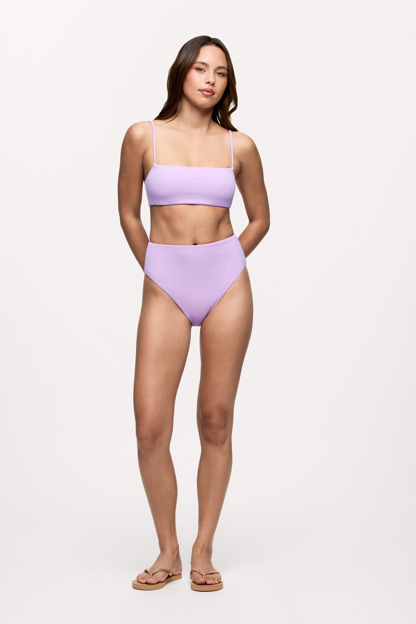 Bandeau Bikini Top | Crispy Orchid