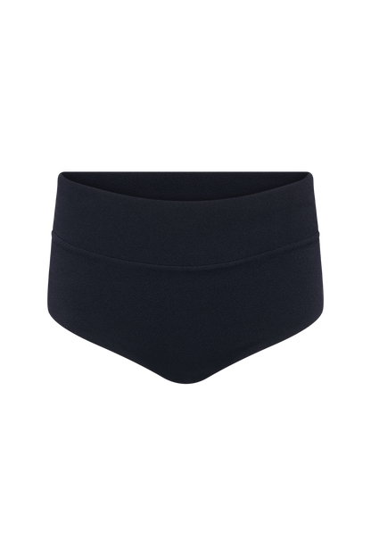 Boy Short Bikini Bottom | Crispy Black