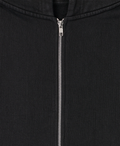 600 GSM 'Jet Black' Zipper