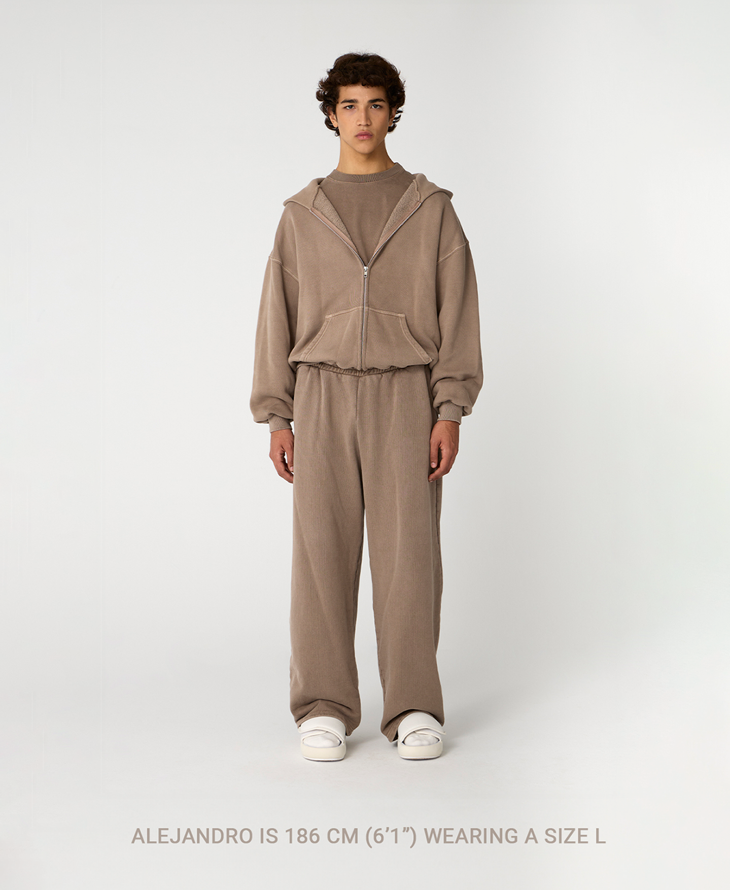 450 GSM 'Neutral Gray' Zipper