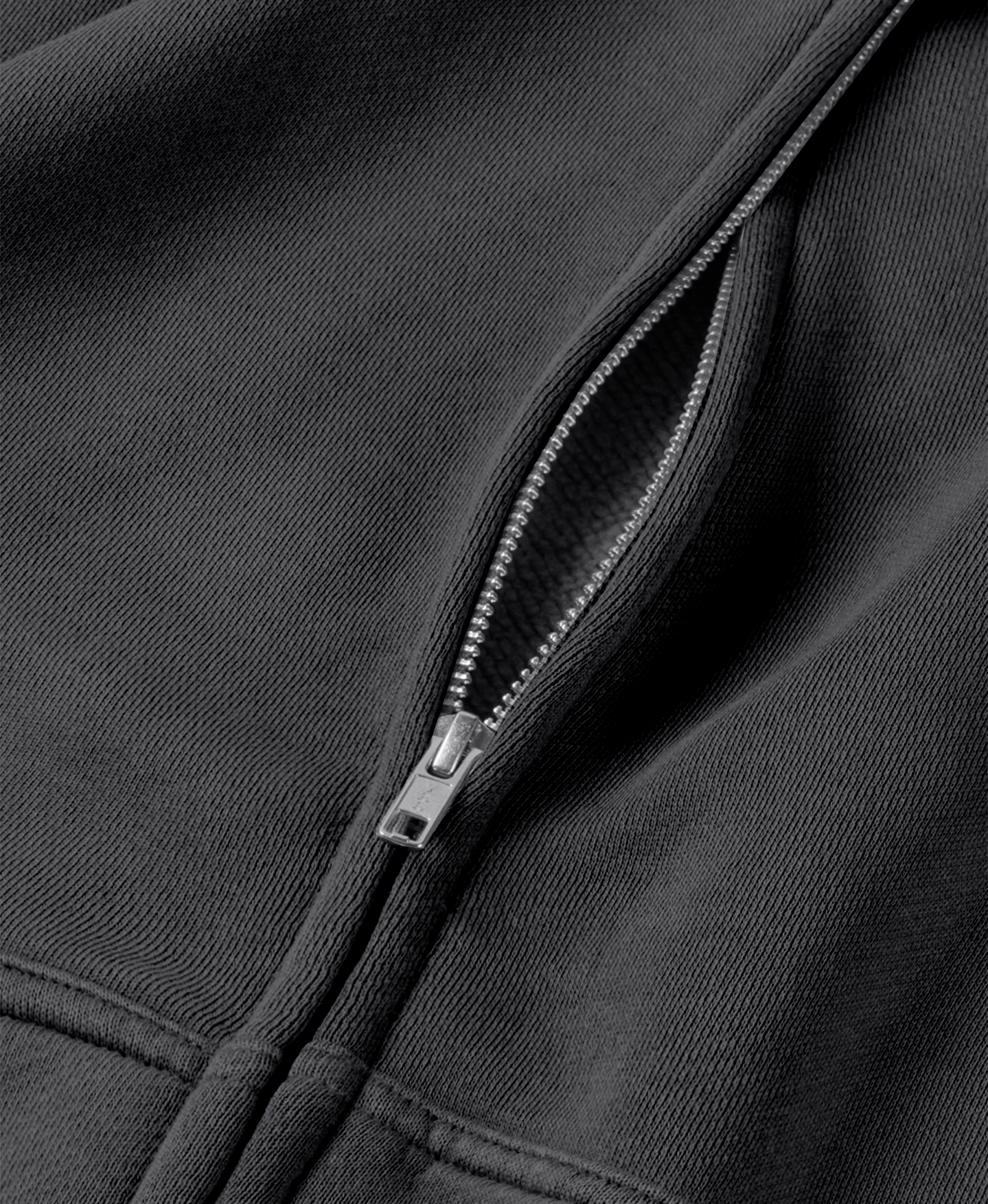 450 GSM 'Anthracite' Zipper