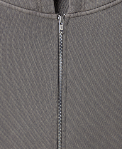 600 GSM 'Mud Gray' Zipper