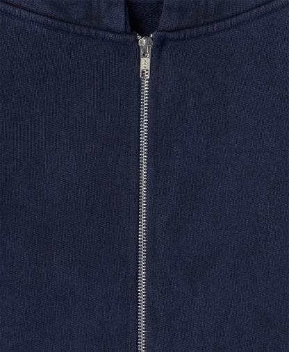 600 GSM 'Vintage Navy' Zipper