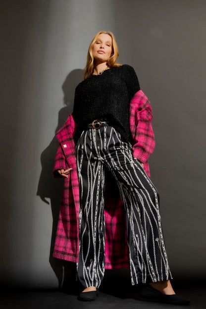 Black Knit Bell Top
