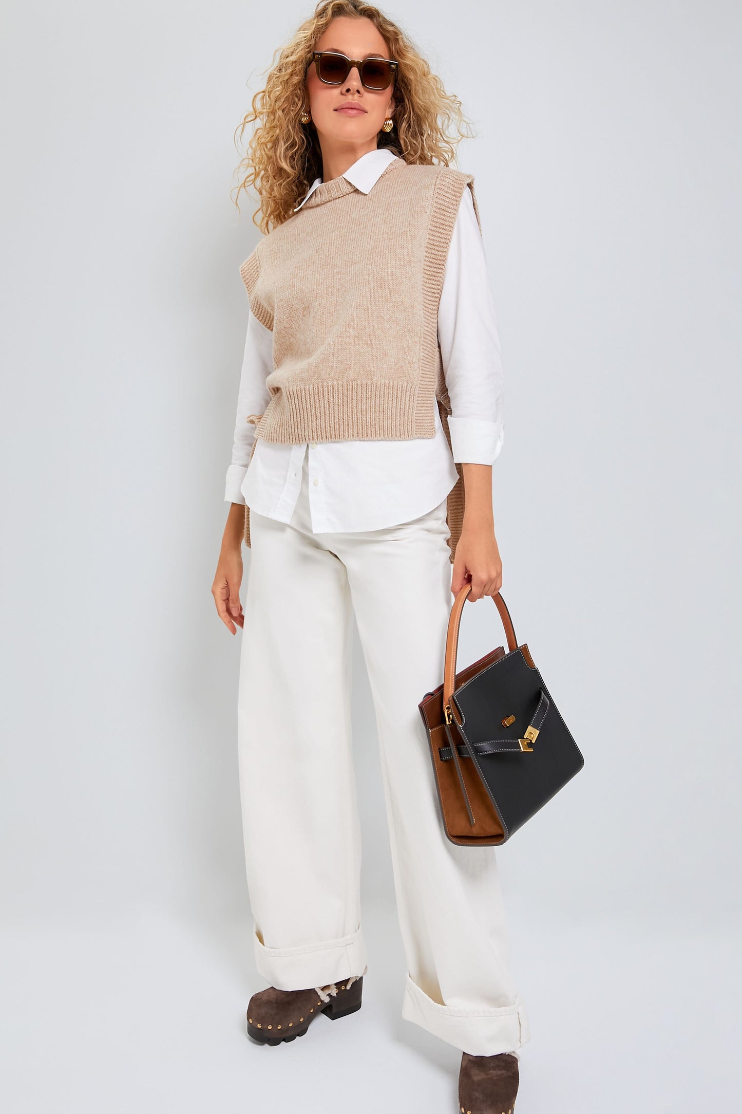 Black Lee Radziwill Small Double Bag