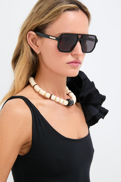Black Polarized Cameron Sunglasses