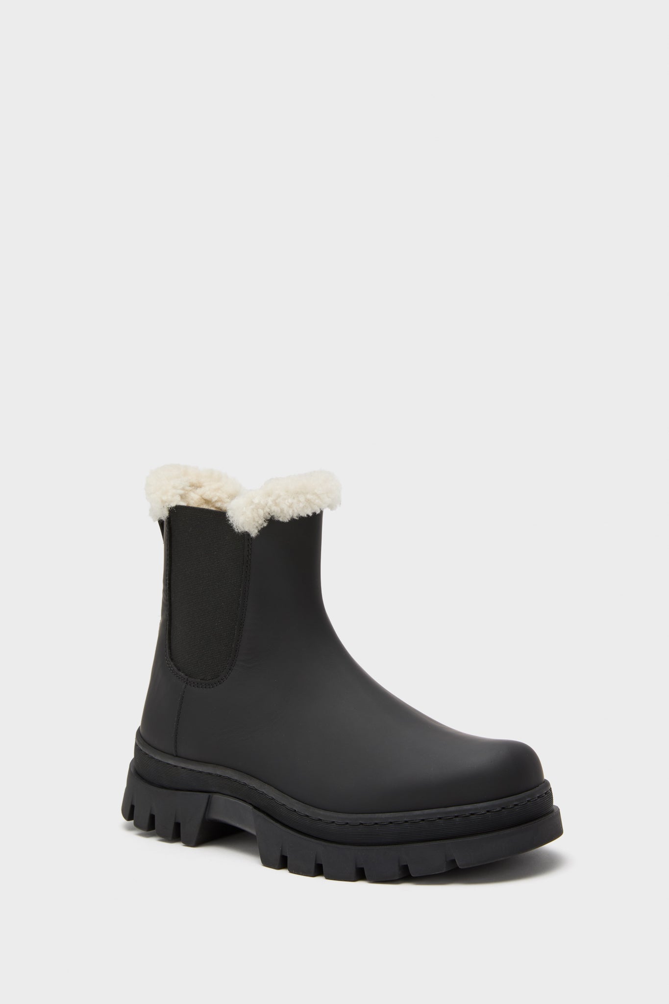 Black Leather Highland Boot