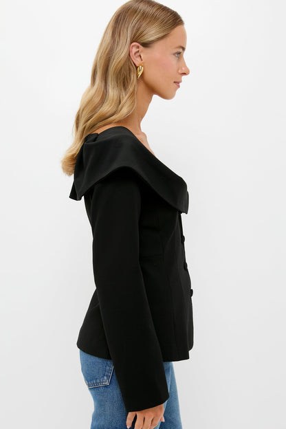 Black Monroe Top