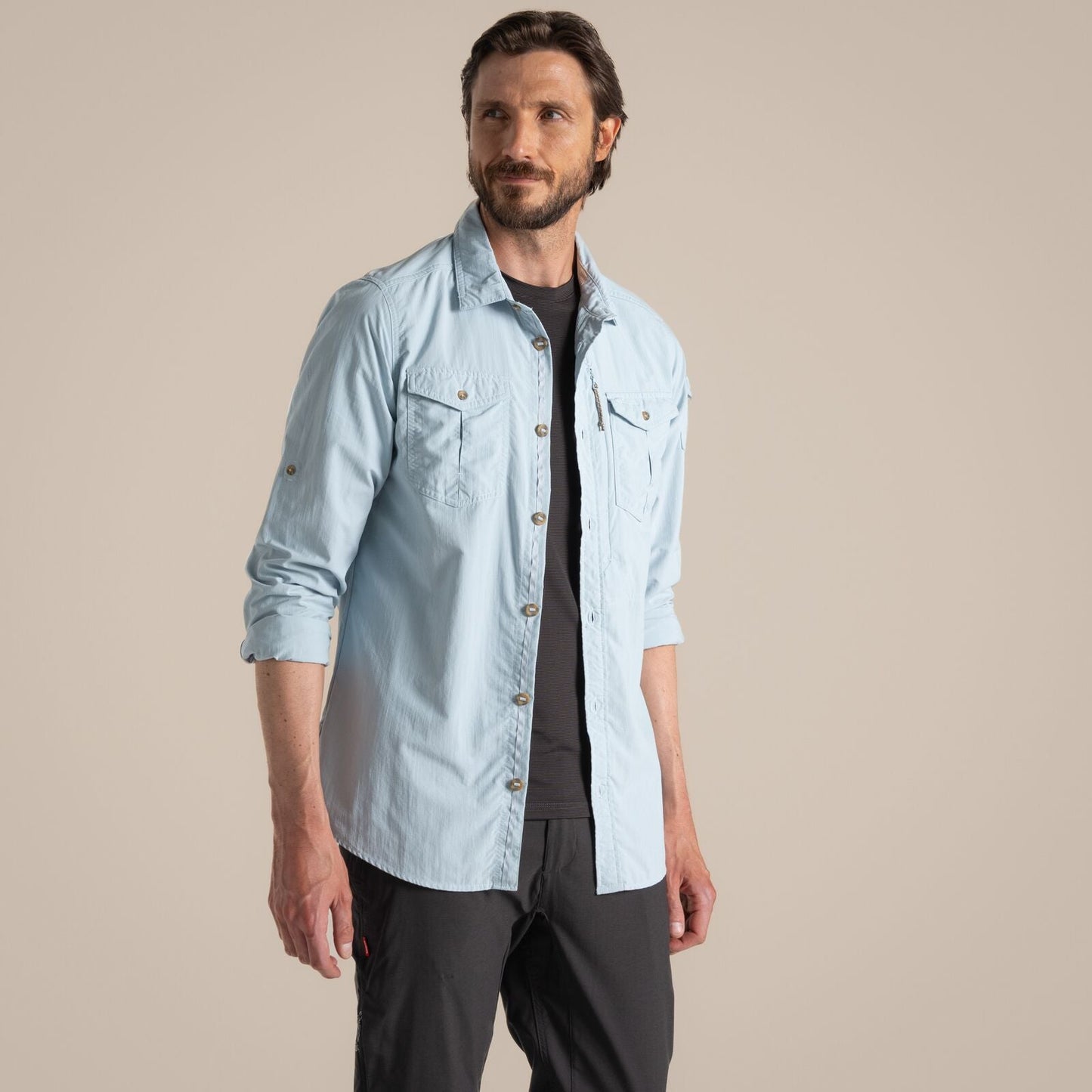 Craghoppers Mens NosiLife Adventure III Long Sleeve Shirt