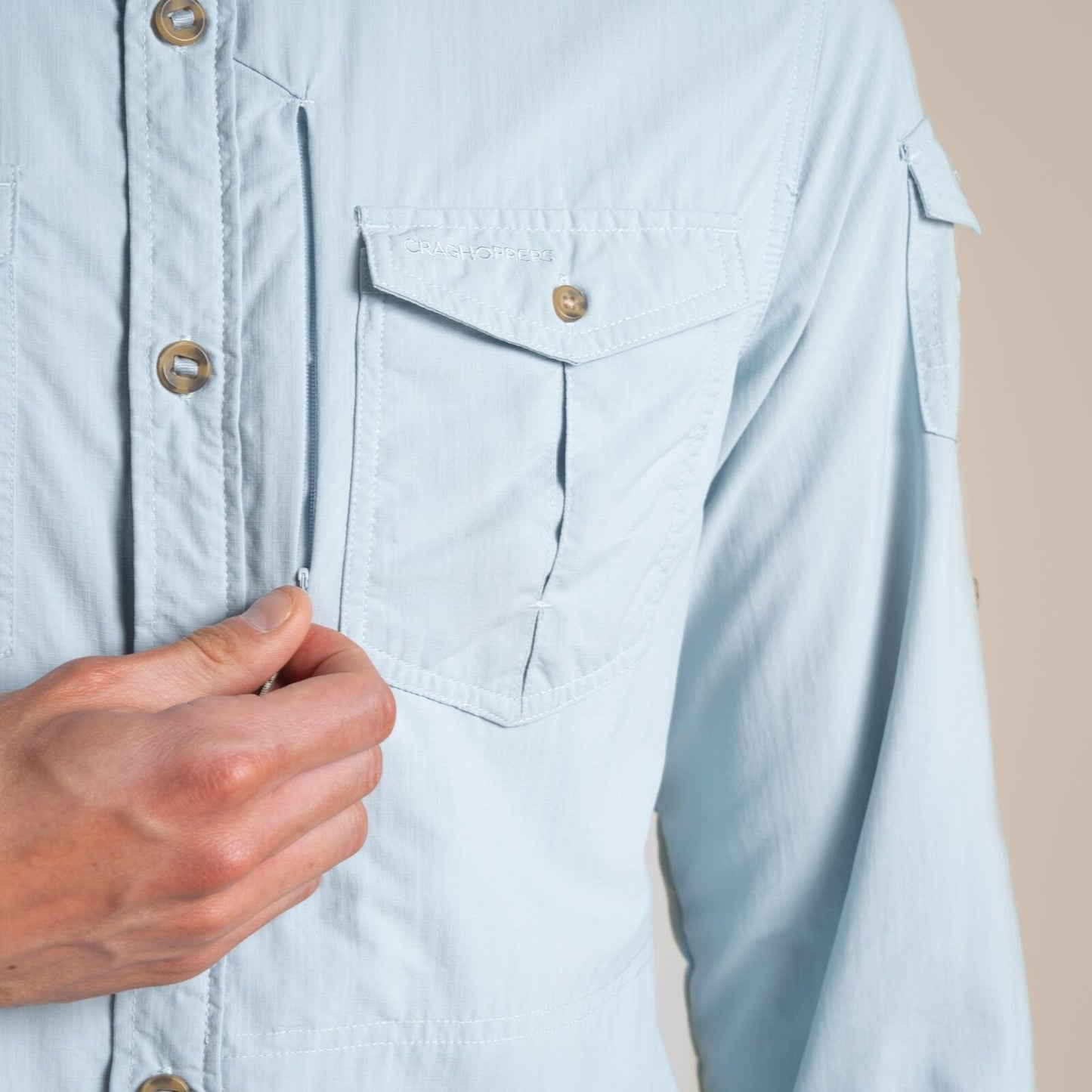 Craghoppers Mens NosiLife Adventure III Long Sleeve Shirt