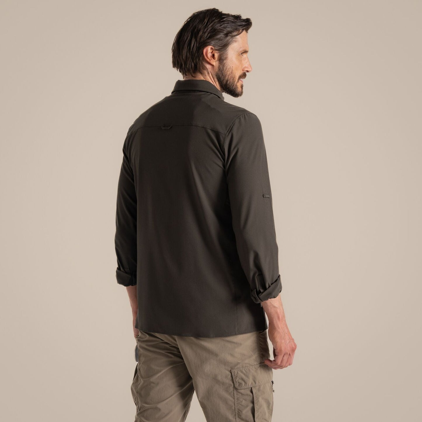 Craghoppers Mens NosiLife Pro V UPF Long Sleeve Shirt