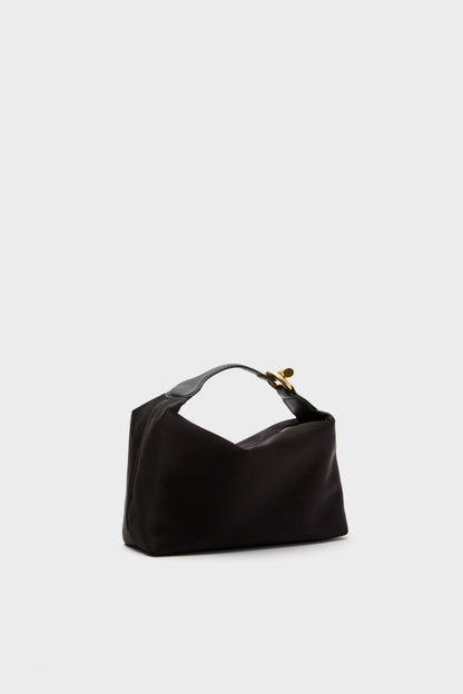 Black Satin Micro Pillow Pouch