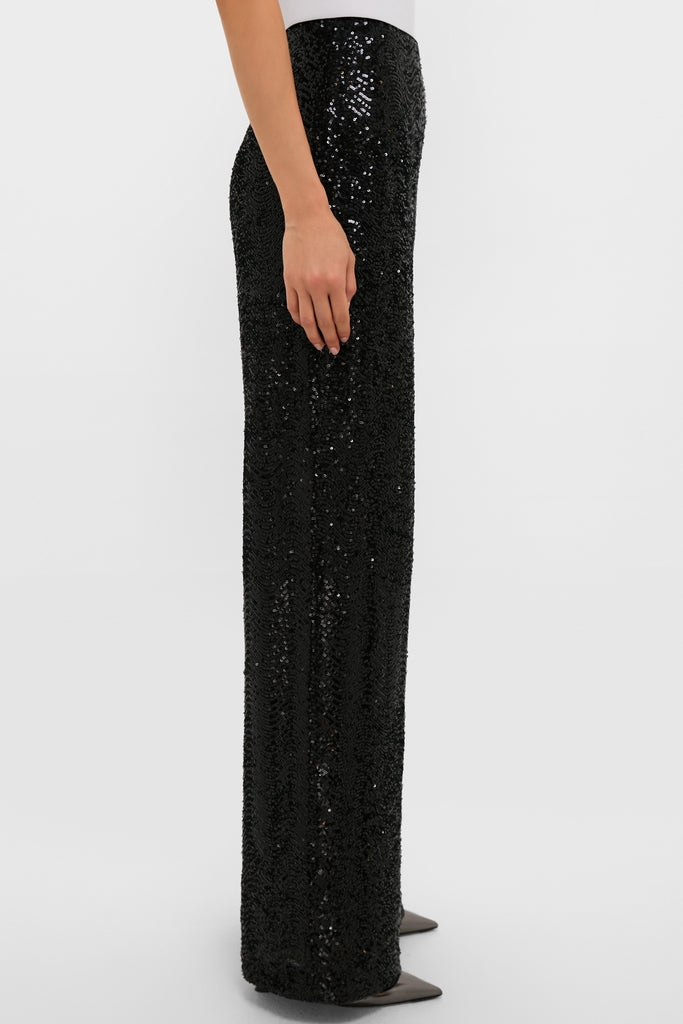 Black Sequin Tatum Pants