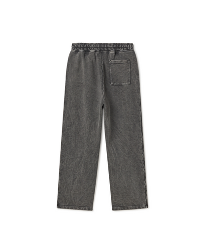 600 GSM 'Vintage Black' Straight-leg Pants